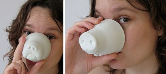 creative mugs animal face 2 50 Stylish Tea and Coffee Mugs Creative Designs