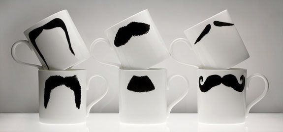 creative mugs moustache 5 50 Stylish Tea and Coffee Mugs Creative Designs
