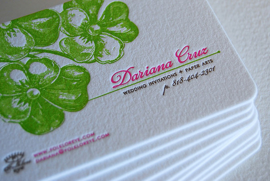 letterpressdesigns7 65 Stunning Visiting Cards Printed Letterpress Designs