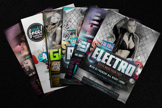 free flyer mock up example Great Set of Free PSD Flyer Templates