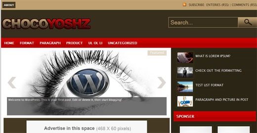 Choco-Yoshz-Free-premium-magazine-style-2-column-Brown -wideget-ready-wordpress-theme