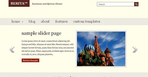 Free-premium-magazine-style-brown-one –column-wordpress-theme-Berita
