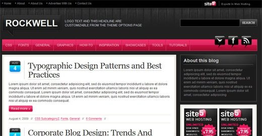 Free-premium-magazine-style-red -black-wordpress-theme- one-column-rockwell