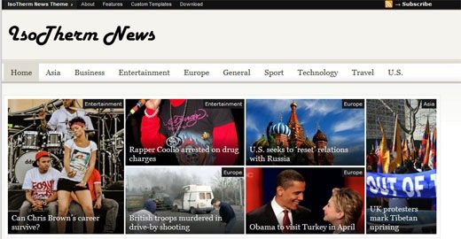 Isotherm-free-newspaper-style-wordpress-theme- wideget-ready-2009