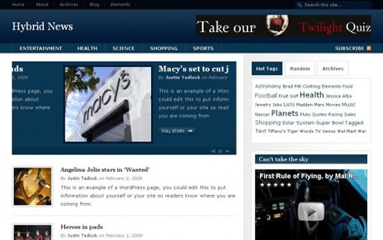 options-wordpress-theme