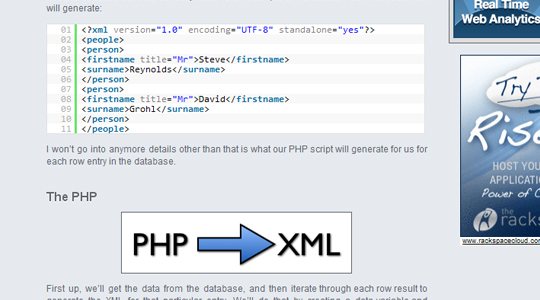 PHP/XML into jQuery