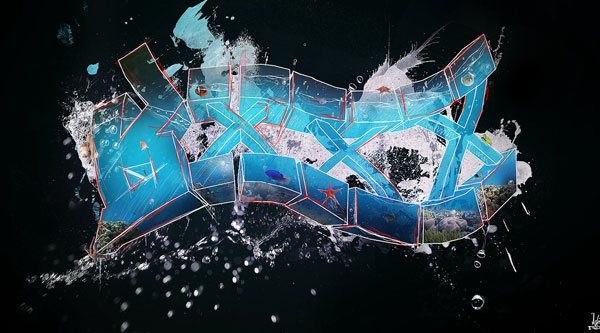Create a Cool 3D Graffiti Text Effect using Line Art in Photoshop