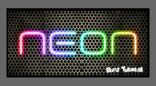 Learn to make a nice text effect neon