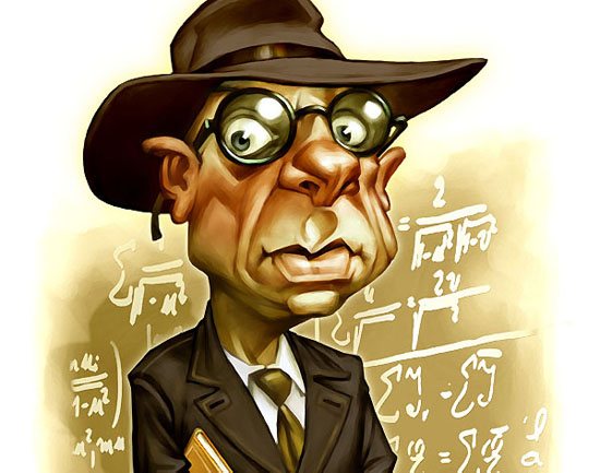Kurt GODEL caricature