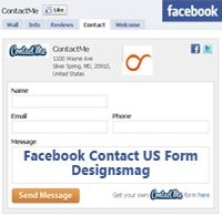 facebookContactUsForm Designsmag