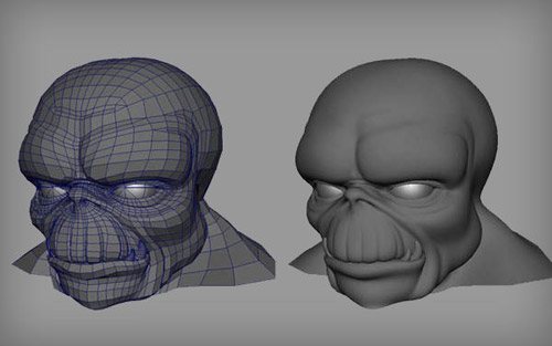 Poly Head in The Ultimate Collection Of Maya 3D Tutorials