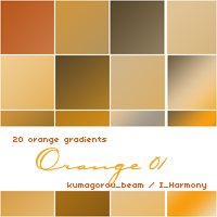 20 soft orange gradients-photoshop