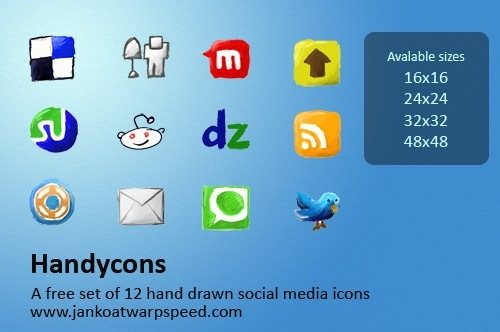 icon pack30 55 Free Social Networking PNG/ICO Icon Packs