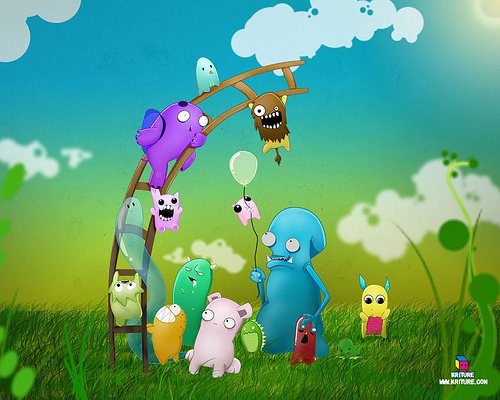 70 Adorable and Creature Cartoon Wallpapers - Designs Mag