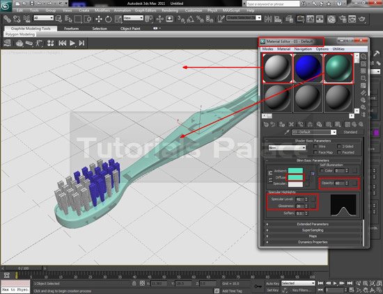 toothbrush 3d 33 Making of Toothbrush in 3D Max