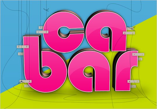 45 Amazing and Cool 3D Typographic Text effect Tutorials - Designs Mag