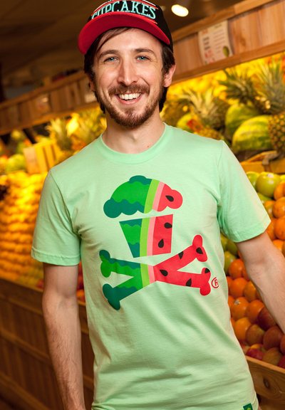 1 Watermelon Crossbones Johnny Cupcakes