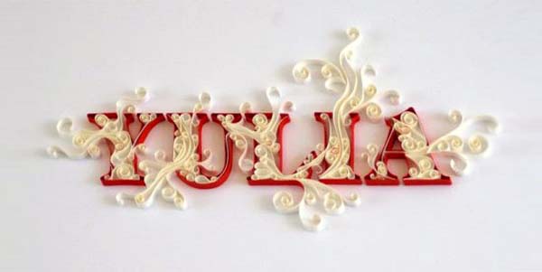 45 Inspiring Paper Cut-out Typography