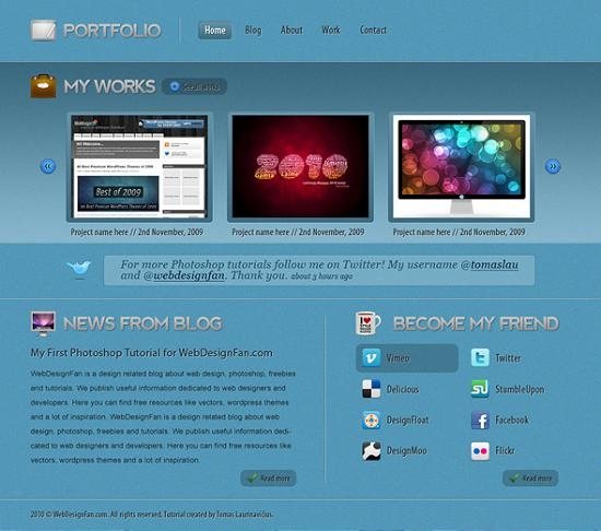 superb web design photoshop tuts 21 Superb Web Layout Design Tutorials of Photoshop