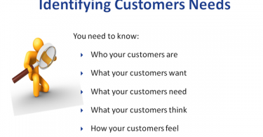 Identifying Customers Needs