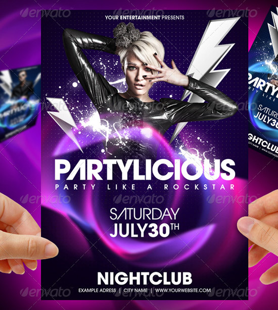Partylicious Party Flyer template
