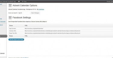 Advent Calendar Facebook App Wordpress Plugin