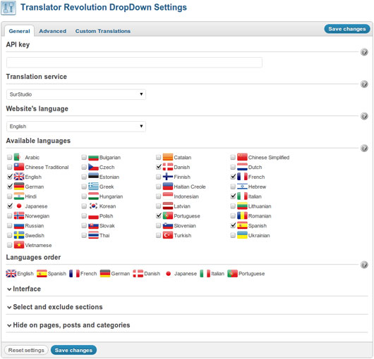 Ajax Translator Revolution DropDown WP Plugin1 Top 40 Premium Plugins of WordPress