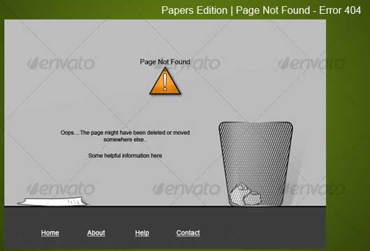 Trash Error Design 404 Error Design Resources to Get More Attention