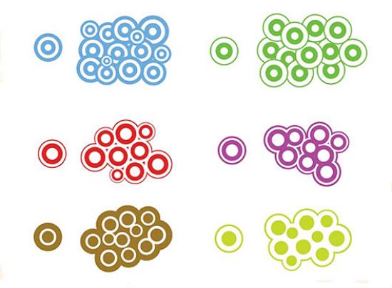 Trendy Circles Stunning Vector Graphics for Designers