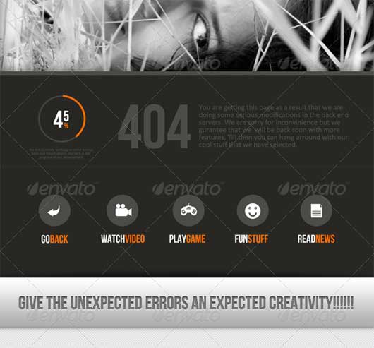 Unexpected Error 404 Error Design Resources to Get More Attention