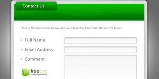 Content Form Free Web Element 19 Excellent PSD Design Files for Designers