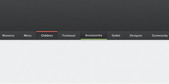 Dark Navigation Menu PSD 83 Excellent PSD Design Files for Designers