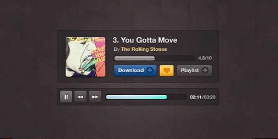 Free Compact Music Player Design PSD 75 Excellent PSD Design Files for Designers