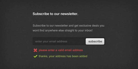 Newsletter Sign up Form PSD 22 Excellent PSD Design Files for Designers