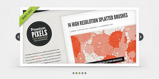 clean simple image slider Excellent PSD Design Files for Designers