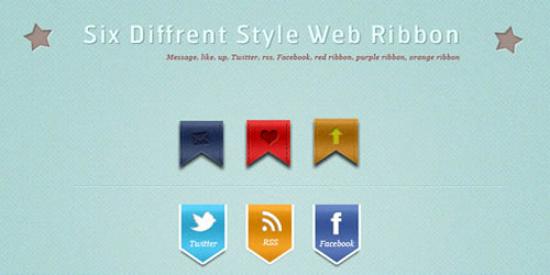Excellent PSD Design Files for Designers stylish web ribbon 107 Excellent PSD Design Files for Designers