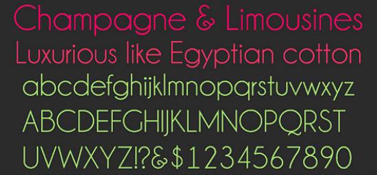 champagne and limousines Free Fonts for Developer and Designers
