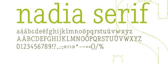 nadia serif Free Fonts for Developer and Designers
