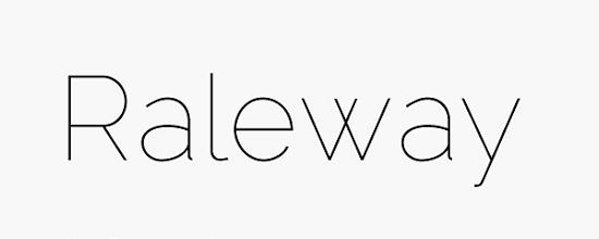 raleway Free Fonts for Developer and Designers
