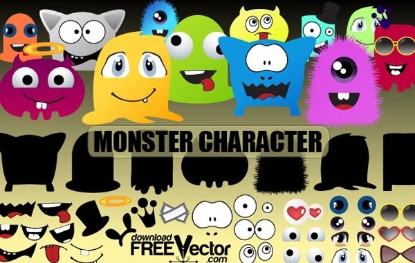 Free vector constructor for creation kit Monsters