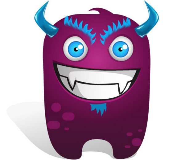 Evil Monster Character Illustration