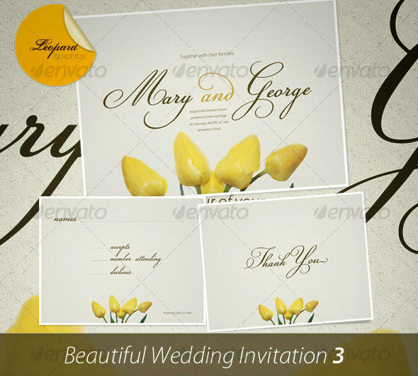 Beautiful Wedding Invitation 3