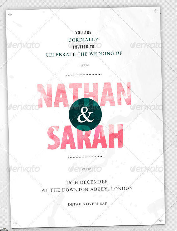 Elegant Wedding Invite Template