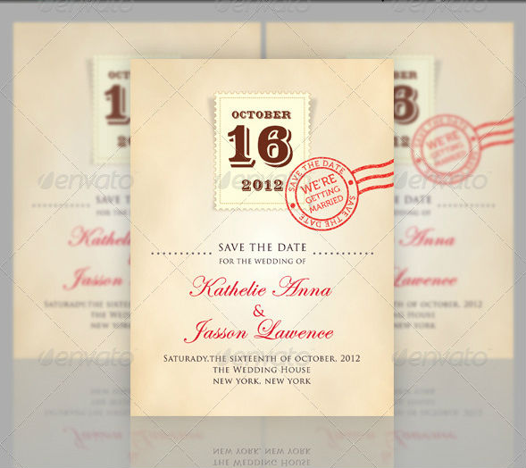 Wedding - Save the Date - Stamp