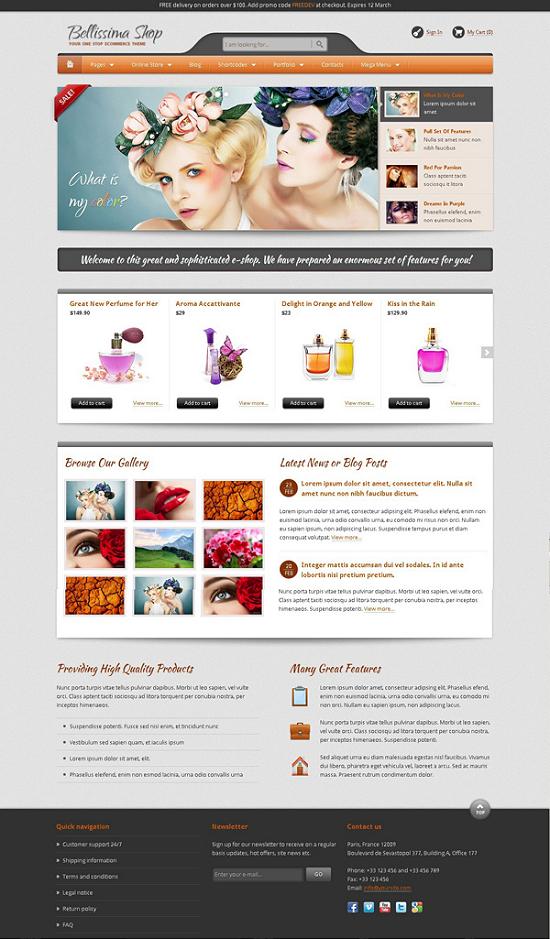belissima shop A Perfect Solution for Online shop using WordPress Themes