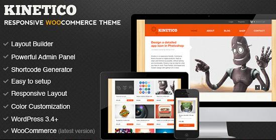 kinetico A Perfect Solution for Online shop using WordPress Themes