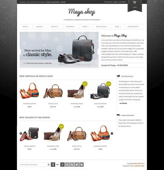 mayashop woocommerce theme A Perfect Solution for Online shop using WordPress Themes