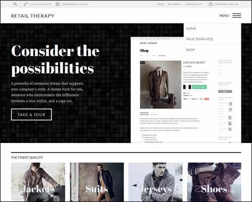 retail therapy multipurpose ecommerce theme