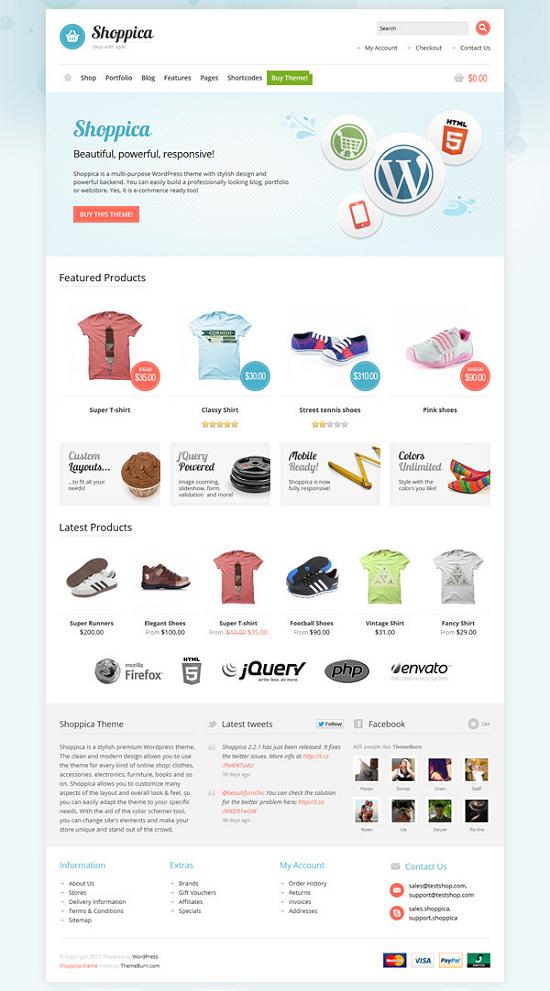 shoppica A Perfect Solution for Online shop using WordPress Themes