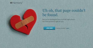 Harmony 404 Error Page Design